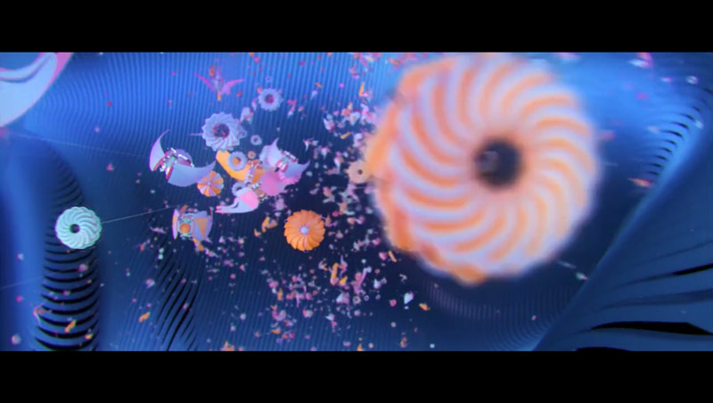 Still from the video Mothership by FutureDeluxe created in collaboration Twistedpoly.