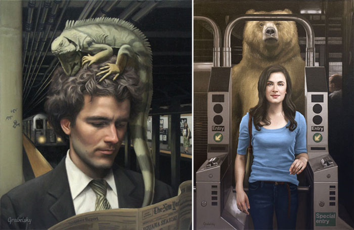 Two paintings of the  Anomaly series.