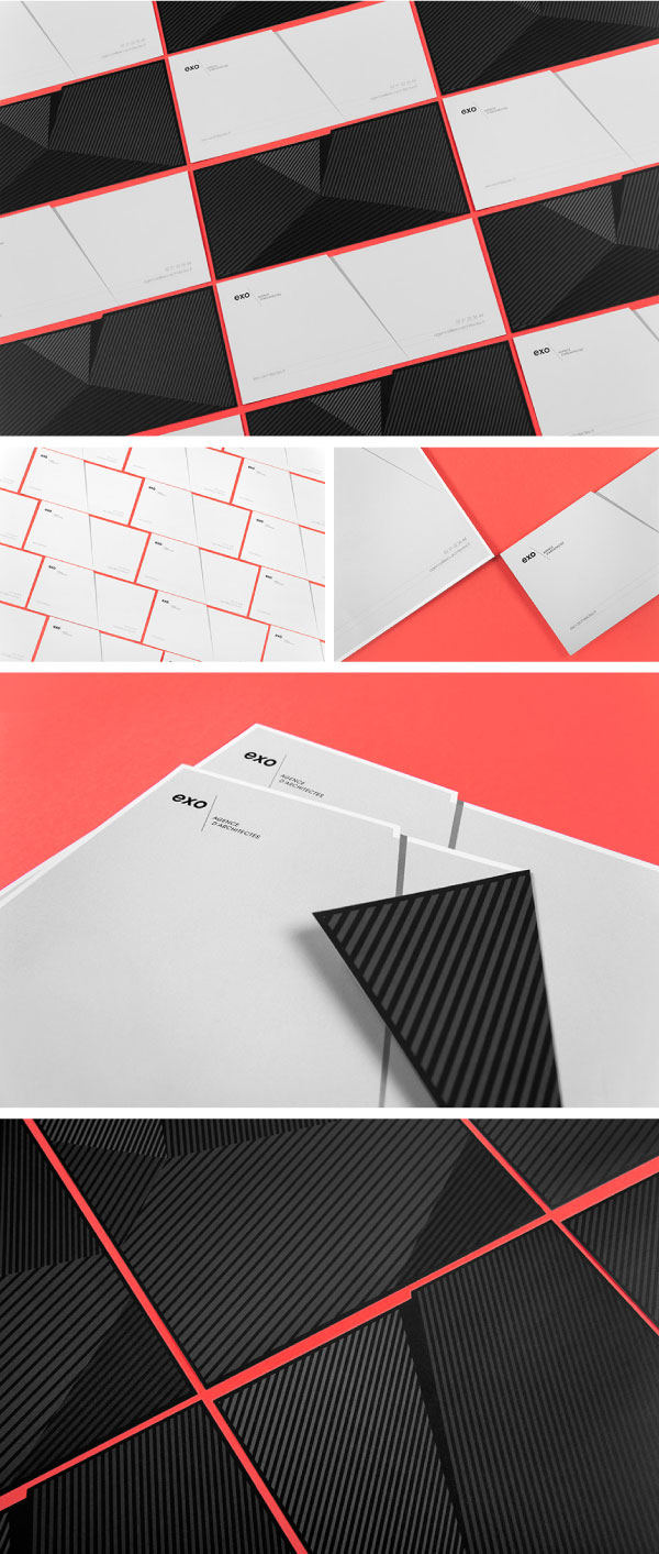 Art direction, branding, and graphic design by Murmure for EXO, a French architectural agency.
