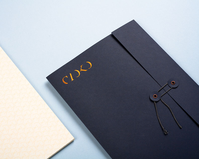 Sophisticated printed collateral.