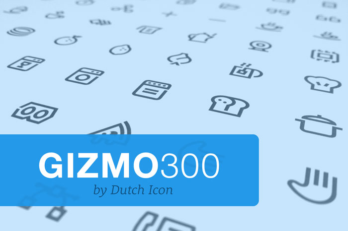 Gizmo Pack 300, a versatile pack of premium stock icons designed by Dutch Icon.