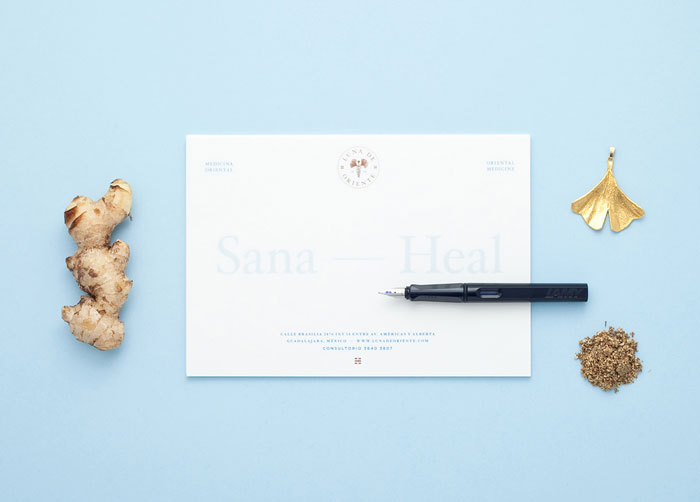 Clean and simple stationery design.