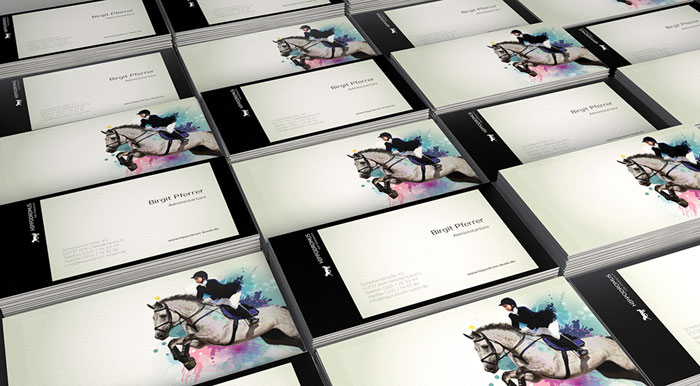 New visual identity design and printed matters for Hippodromus, an old German horse track.