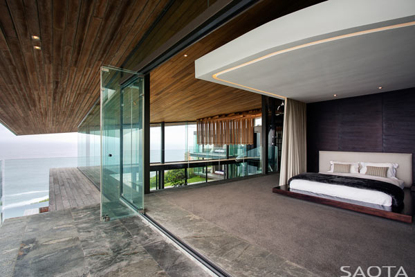 Master bedroom with breathtaking views.