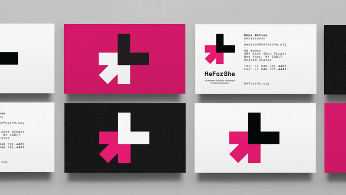 Corporate business card design - Examples for Emma Watson.