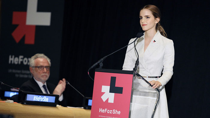 Emma Watson's HeForShe speech.