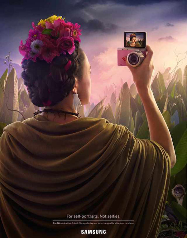 Frida Kahlo - Creative SAMSUNG campaign by Leo Burnett Switzerland.