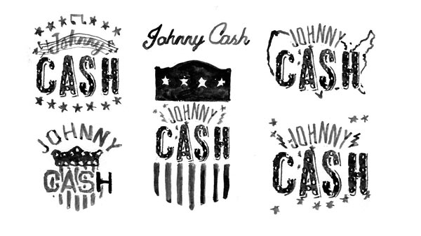 Johnny Cash graphics by Glenn Wolk for Bravado Universal.