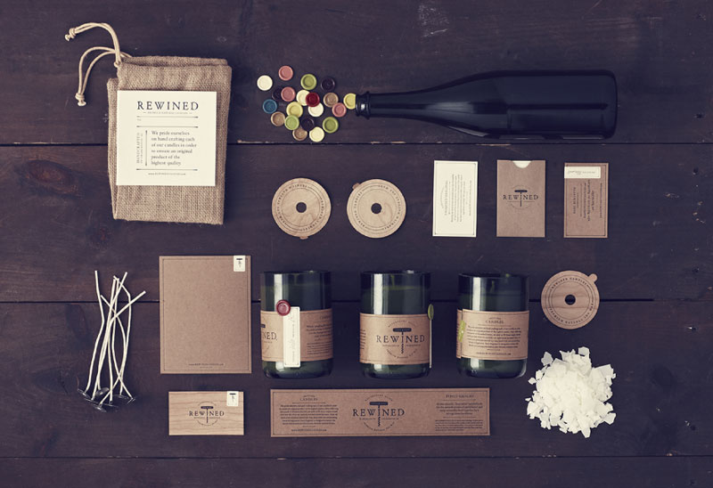 Rewined Candles - Branding and packaging by Stitch Design Co.