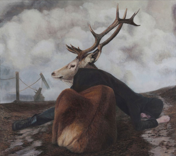 Sulphur 135x120 cm - Artwork by Norwegian painter Christer Karlstad.