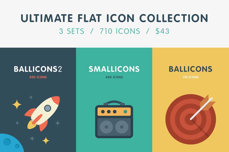 The ultimate flat icon collection from PixelBuddha.