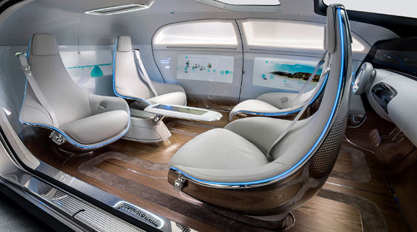 Modern, comfortable, and intuitive design inside the car.