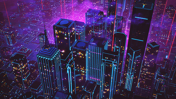 Retrowave, a short 80s style promo animation by Florian Renner created in Cinema 4d.