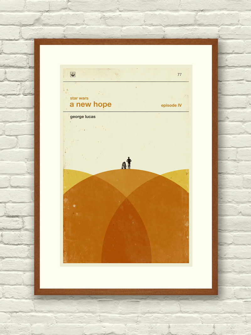 Star Wars - A New Hope - Episode IV - Minimalist movie poster by Concepción Studios.