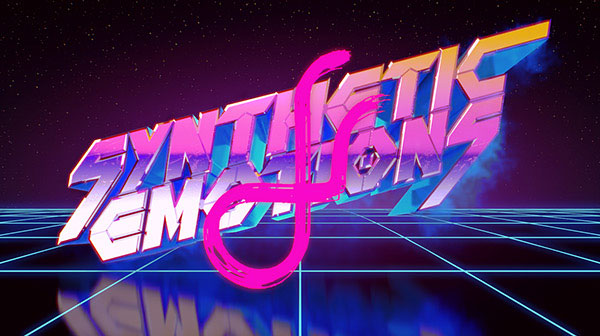 Cool 80s inspired 3D lettering.