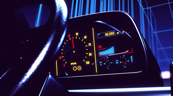 Car cockpit 3D design created in Cinema 4D.