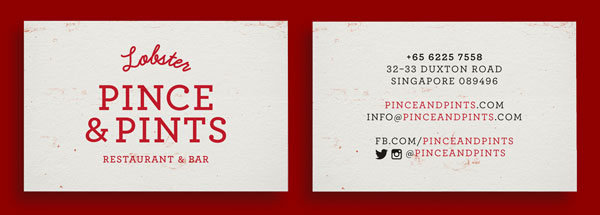 Vintage inspired Business Cards - Design by Singapore based creative studio Bravo.