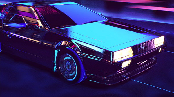 3D modeling and animation inspired by flashy trends of the 1980s.