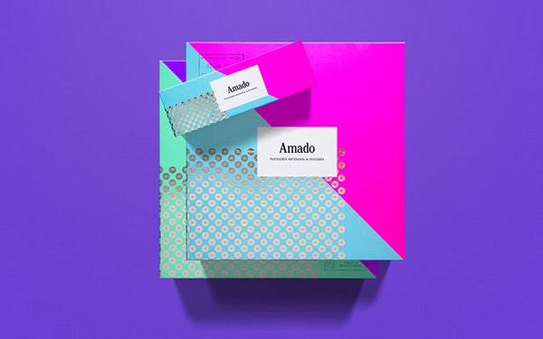 Colorful packaging design.
