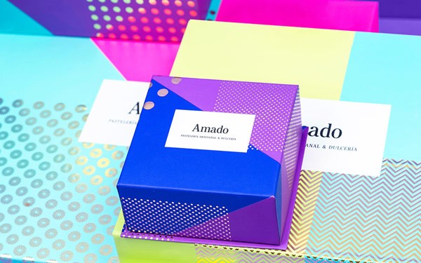Visual identity and packaging based on different colors, graphics, and pattern.