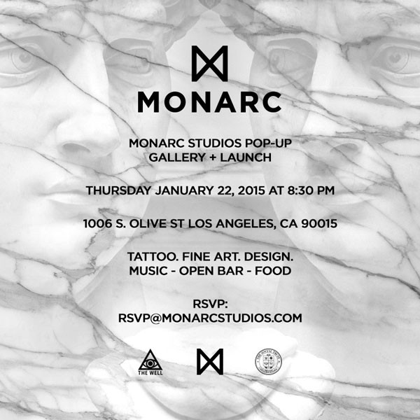 MONARC Studios Pop Up Gallery and Launch in Los Angeles, California.
