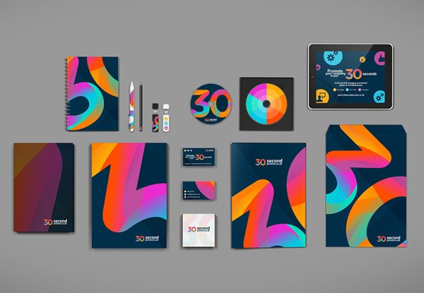 30SP brand identity - complete stationery set created by STUDIOJQ.