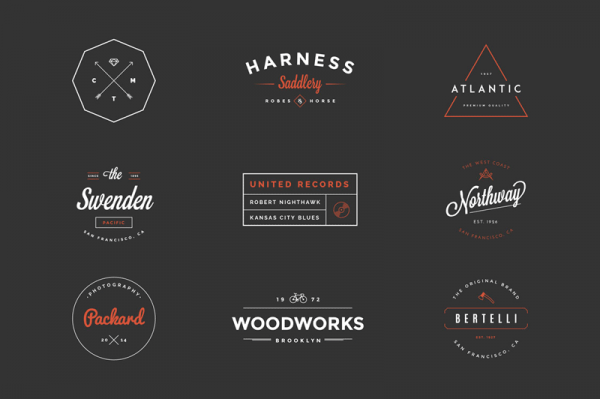 The Hipster Vintage Logo Pack from Victor Barac.