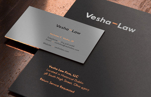 Elegant corporate design - business card.