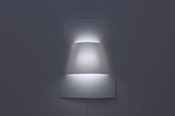 Simple and clean - poster and lamp, all in one.