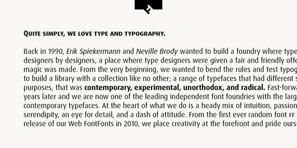 A text sample of this beautiful typeface.