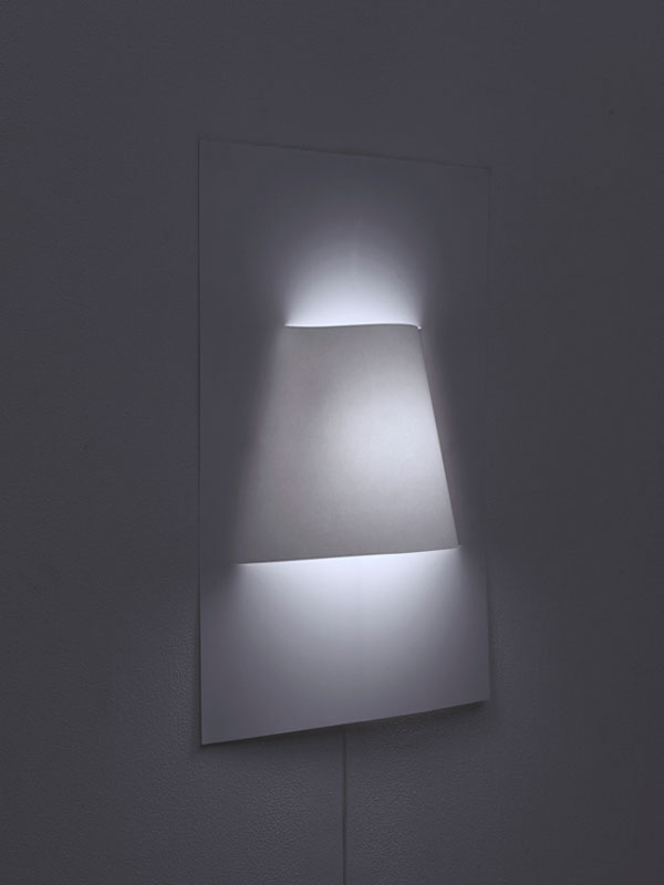 Close up of the wall lamp concept by creative studio YOY.