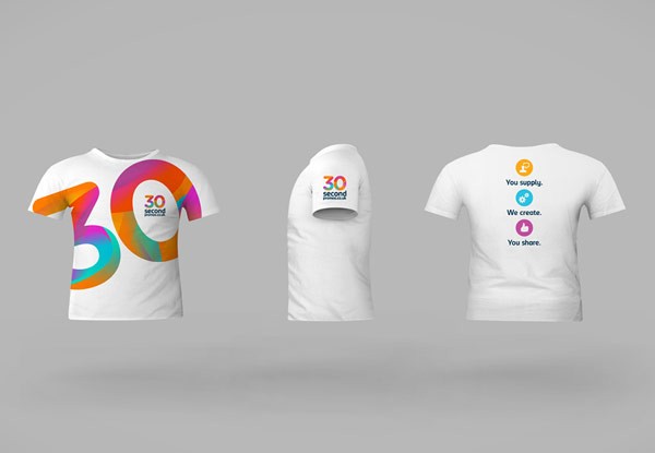 Promotional items - company t-shirts.