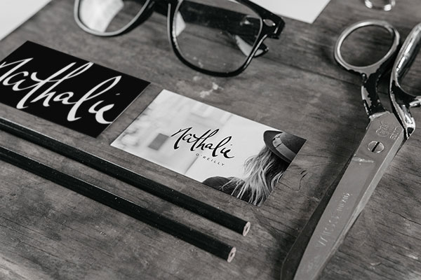 A personal brand identity created by Darbi Nicole for Nathalie O.