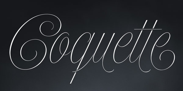 Type example, a script font created by Maximiliano Sproviero of foundry Lián Types.