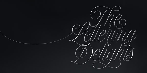 Type sample of this script font family.