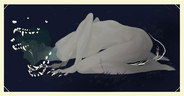 Weary of Wolves - Digital illustration by Samantha Mash.