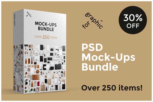 Branding Mockups Bundle with over 250 items from forgraphic - 30 % Off