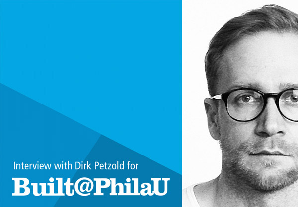Interview with Dirk Petzold (owner & founder of WE AND THE COLOR) for Built@PhilaU, a blog by Philadelphia University designed for prospective graduate students interested in the College of Architecture and the Built Environment. You can read to full interview on here.