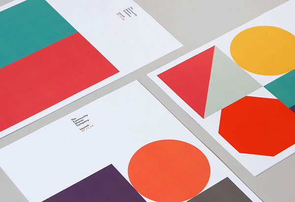 Close up of the branding materials created by Manchester based studio Fieldwork.