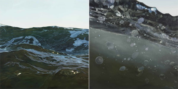Artworks by Charles Williams that capture the liquid fluidity and bold power of water.