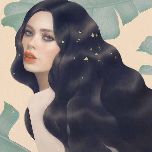 Digital painting by Hsiao-Ron Cheng for L'oreal Paris.
