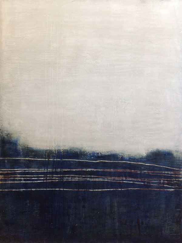 Thawing Out - Contemporary abstract paintings by artist Jeff Erickson - created with oil and wax on panel.
