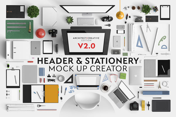 The Header and Stationery Mock Up Creator - Edition 2.