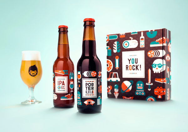 Beer and packaging design by studio Patswerk for their 7th anniversary.