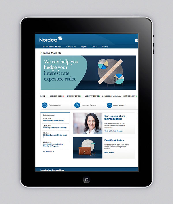 A modern website with a responsive design.