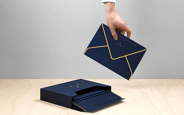 Also the envelopes convey a sense of luxury.