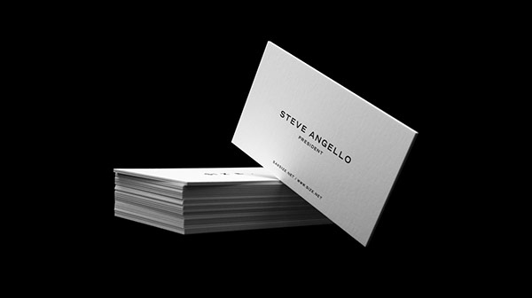 Size Records business cards designed by creative agency Rebels Studios.