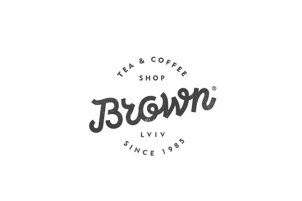 Brown tea & coffee shop (logo concept).