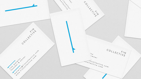 Fin Collective - business cards of founder Rick Malwitz.