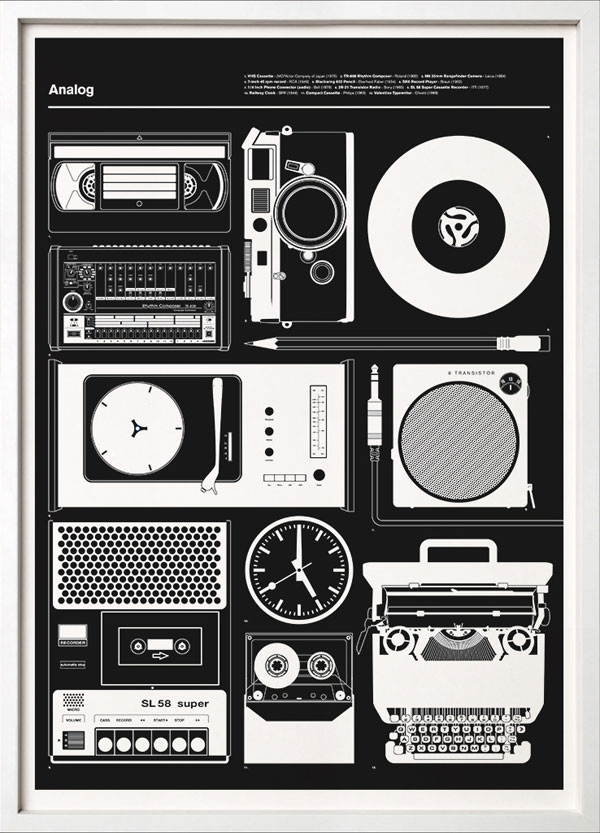 The black version of the Analog poster by 67 Inc.